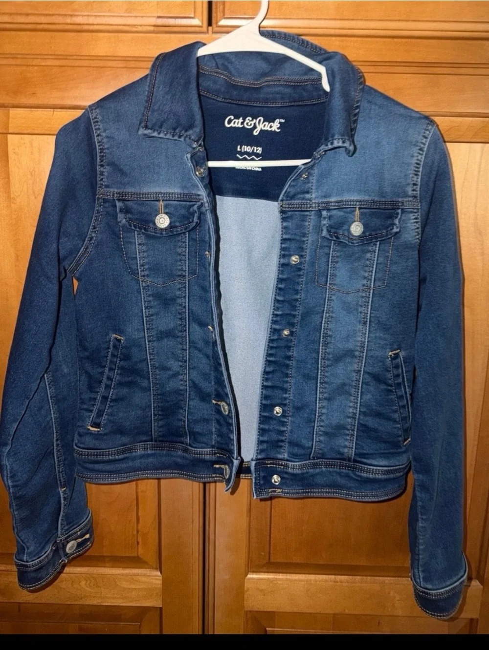 Girls Jackets. Denim Jean Jacket & Fleece Shacket. Youth 10/12. Gently Worn